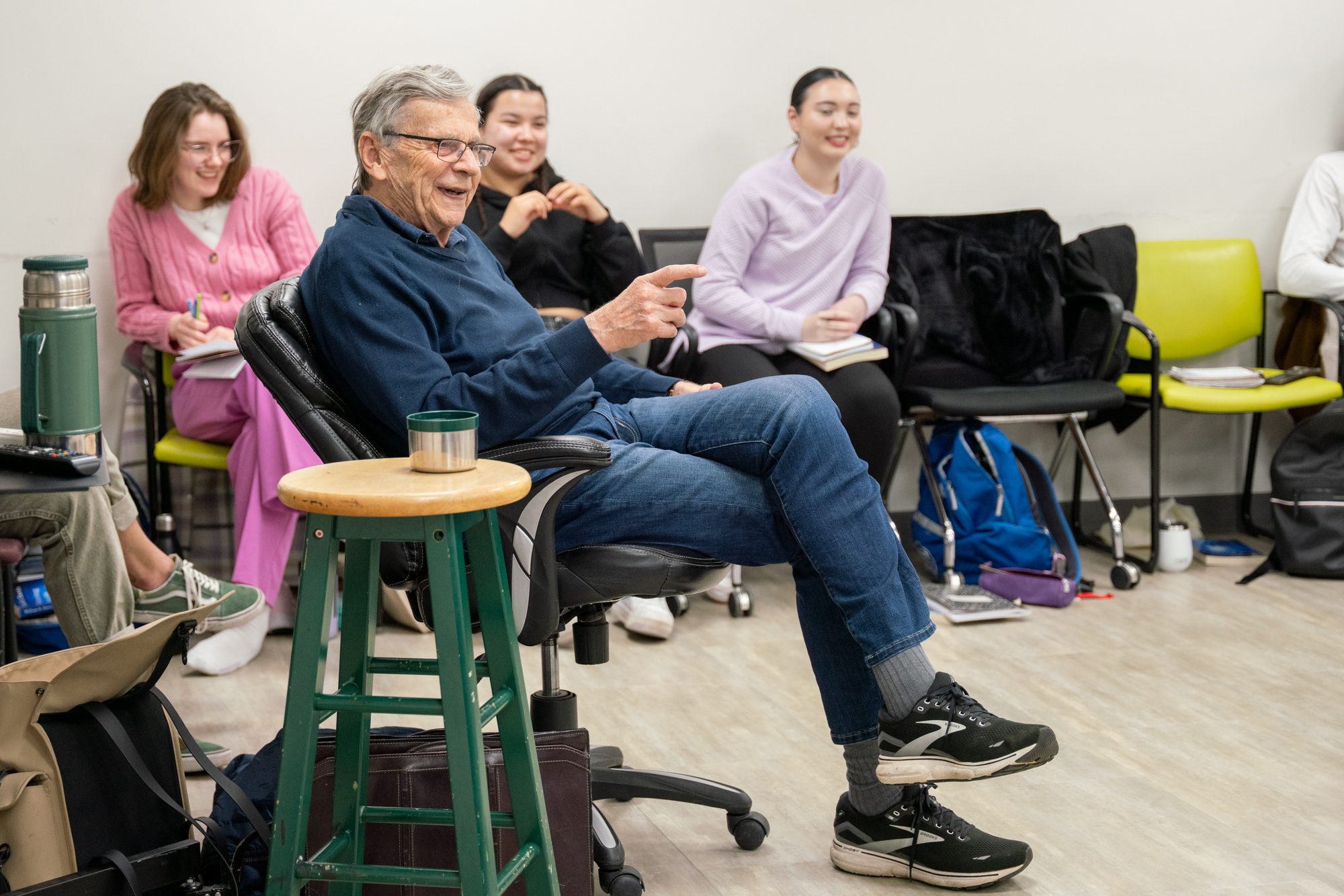 William B. Davis teaching Acting students